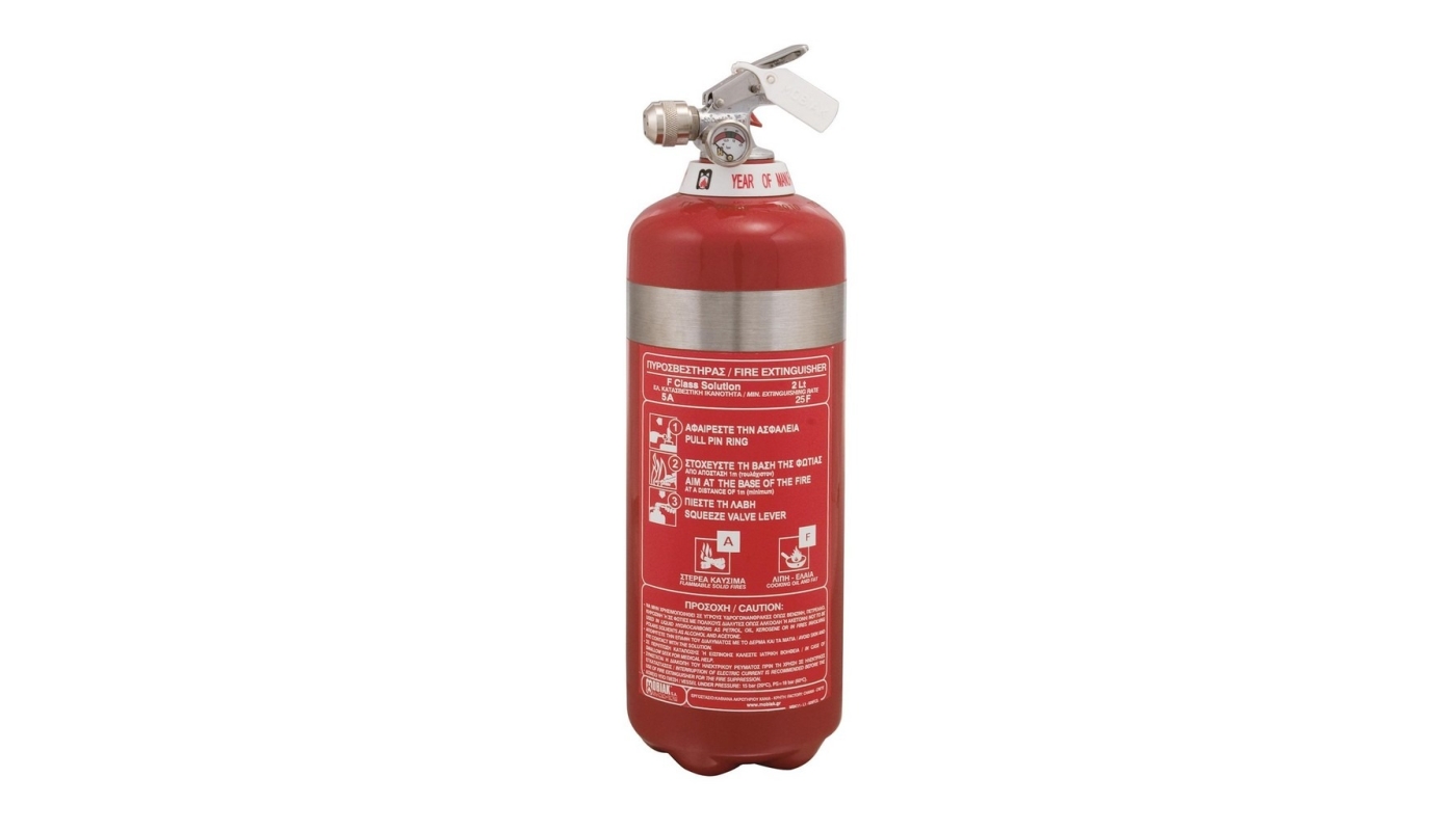Πυροσβεστήρας 2Lt ABF Κατηγορίας F (wet chemical)  INOX