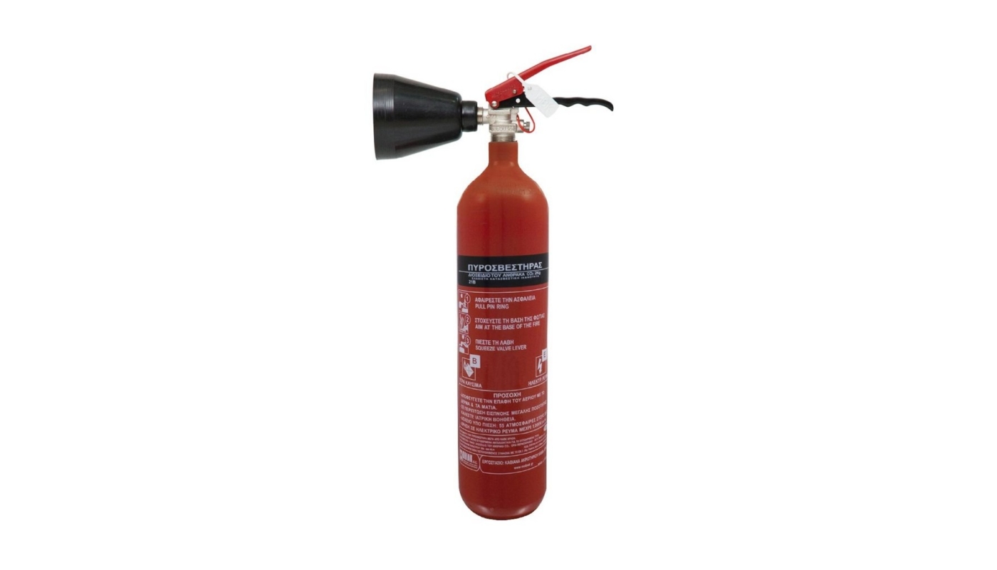 Πυροσβεστήρας 2Kg Διοξειδίου του Άνθρακα CO2 EXCLUSIVE