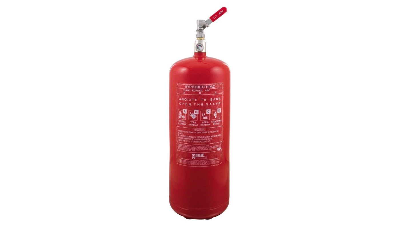 Πυροσβεστήρας 12Kg Τοπικής Εφαρμογής 1 Βάνα Ξηράς Σκόνης